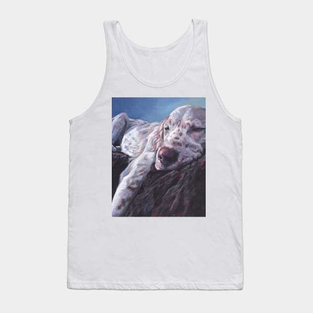 English Setter Fine Art Painting Tank Top by LASHEPARD